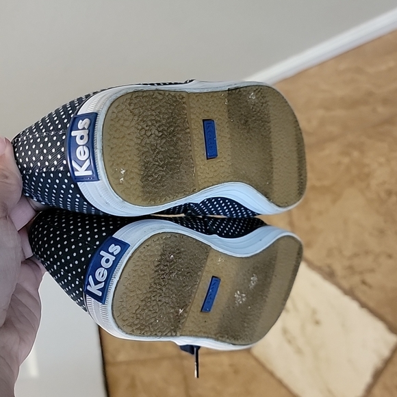 Keds Shoes Navy Blue And White Polka Do Keds Poshmark